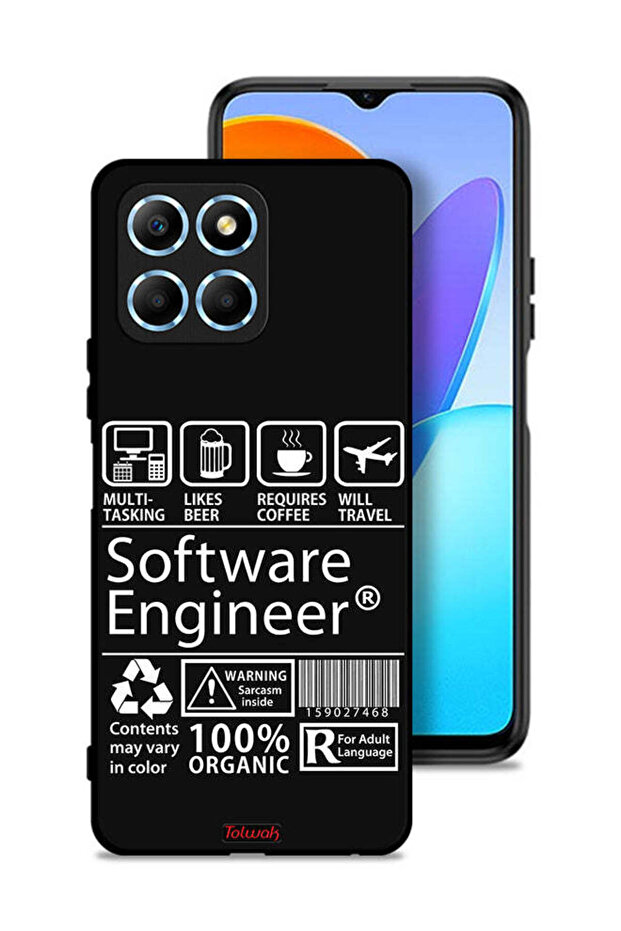 غطاء حماية لهاتف Honor X6 - ملصق مهندس برمجيات - 1