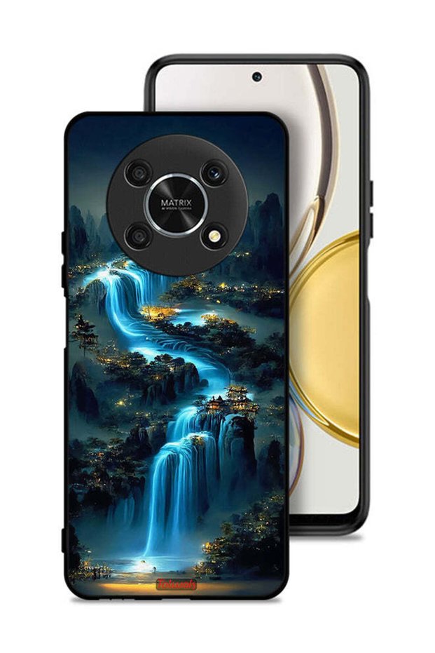 غطاء حماية لهاتف Honor X9 5G بتصميم شلال فني
