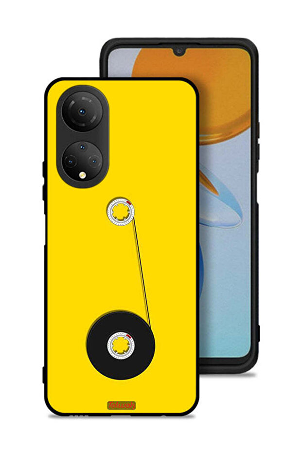 غطاء حماية لهاتف Honor X7 - تصميم عجلة الكاسيت