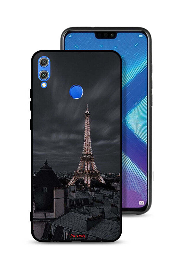 Honor 8X Protective Case Cover Eiffel Tower In Night
