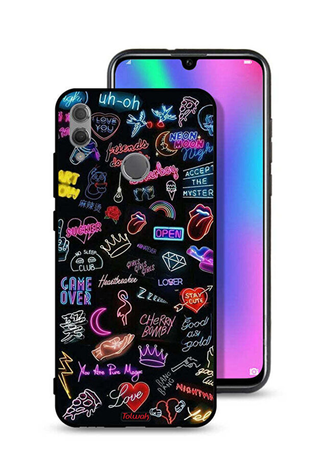 غطاء حماية لهاتف Honor 10 Lite مع شعار Accept The Mystery