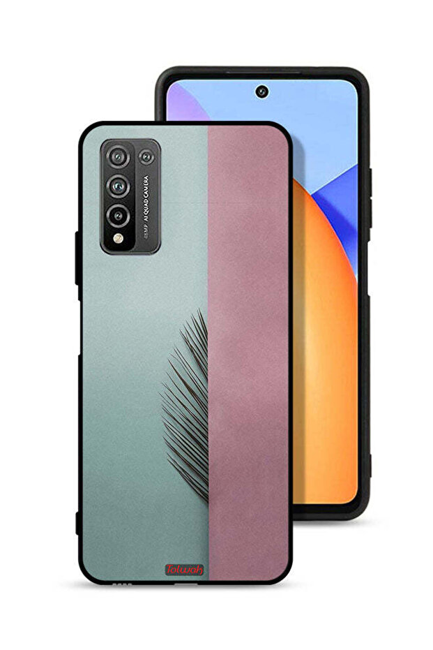 غطاء حماية لهاتف Honor 10X Lite بأوراق نصفية