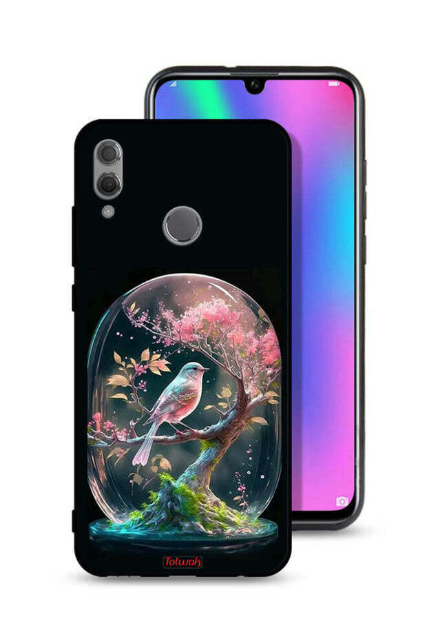 غطاء حماية لهاتف Honor 10 Lite بتصميم طائر في جرة