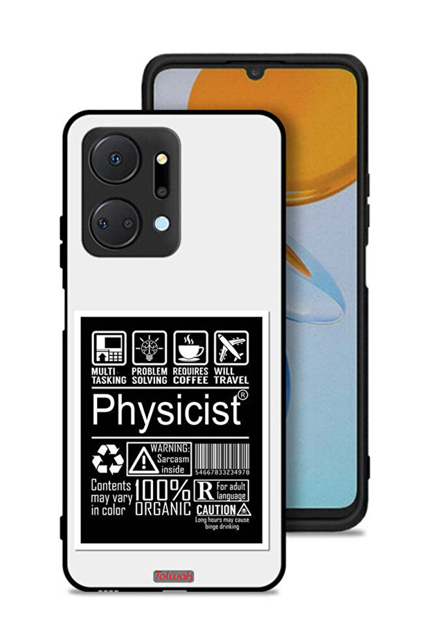 غطاء حماية لهاتف Honor X7a بملصق فيزيائي