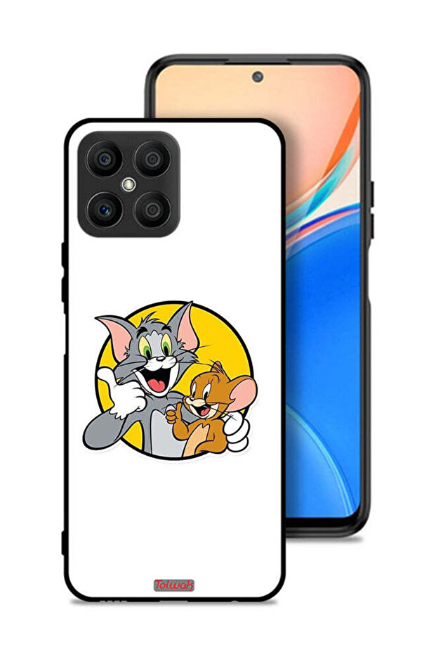 غطاء حماية Honor X8 4G بتصميم توم وجيري