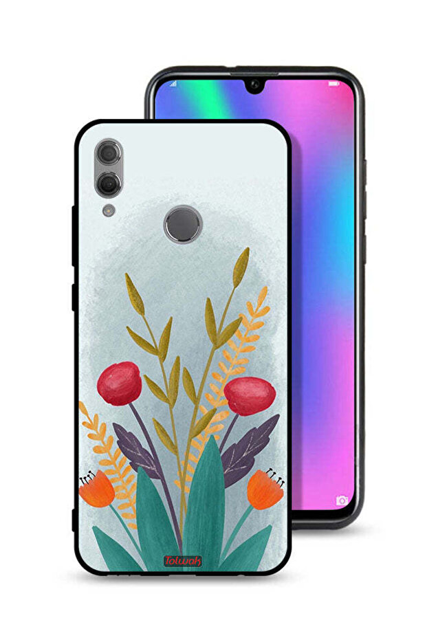 غطاء حماية لهاتف Honor 10 Lite برسومات نباتية