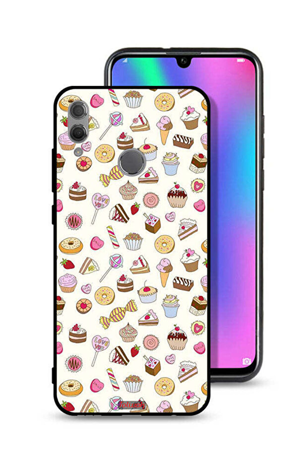 غطاء حماية لهاتف Honor 10 Lite بنمط العناصر المفضلة