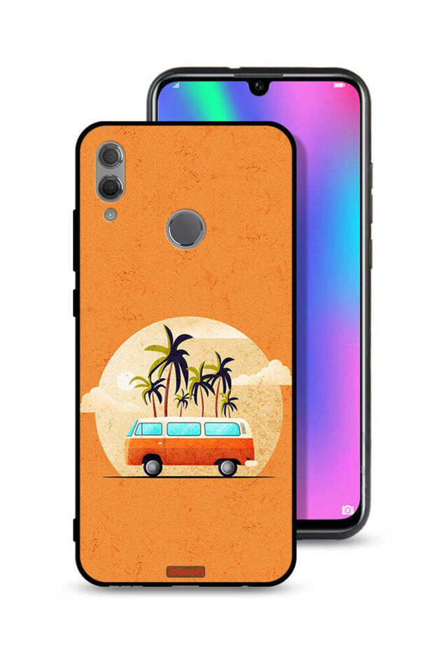 غطاء حماية لهاتف Honor 10 Lite بتصميم حافلة فنية
