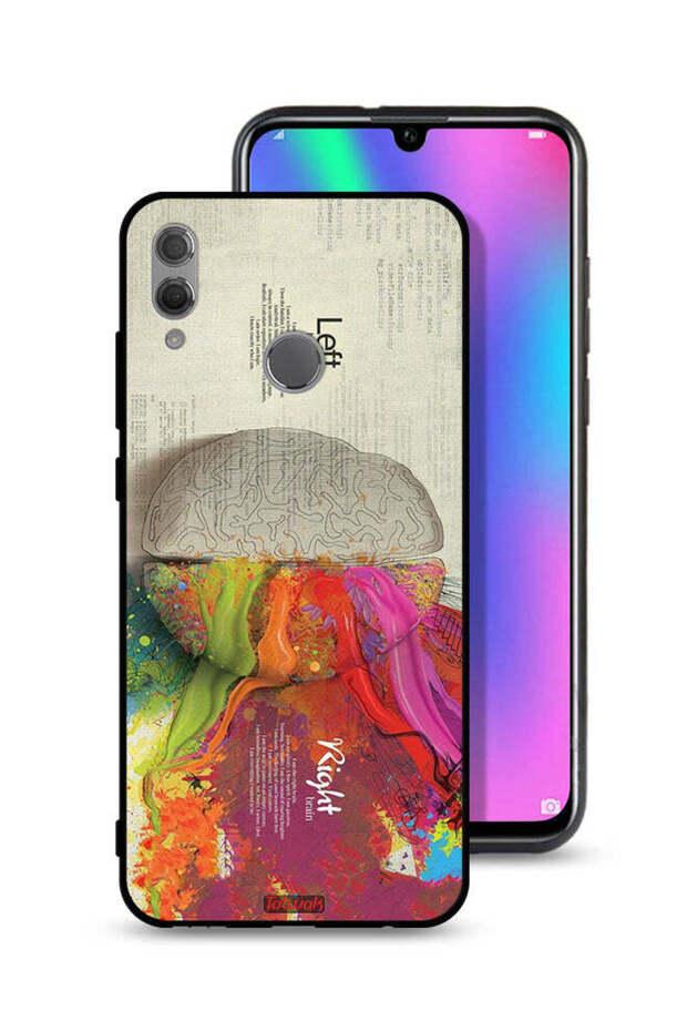 غطاء حماية لهاتف Honor 10 Lite بتصميم تجريدي لعلم الدماغ