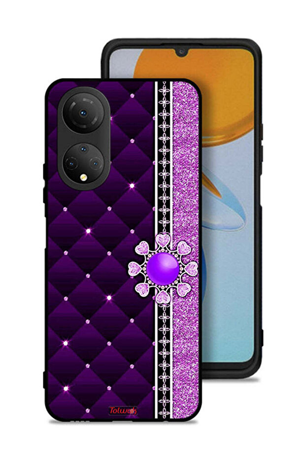 Honor X7 Protective Case Cover Glitter Hearts