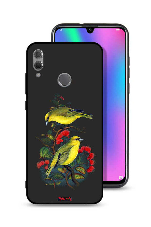 غطاء حماية لهاتف Honor 10 Lite بنقشة طيور