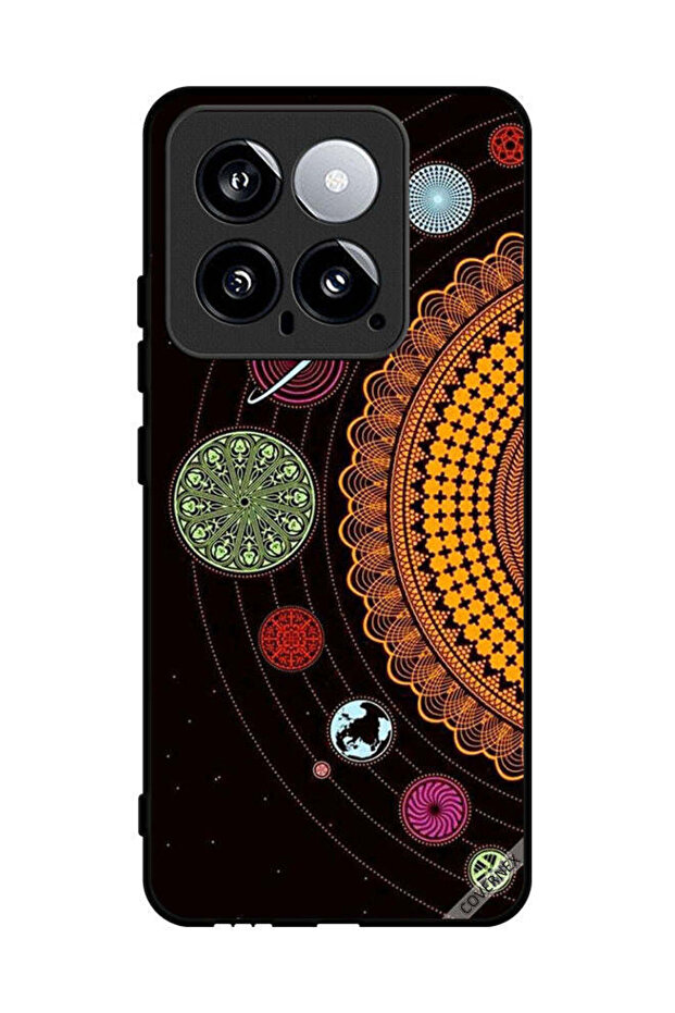 Protective Case Cover For Xiaomi 14 Mandala Solar System Art