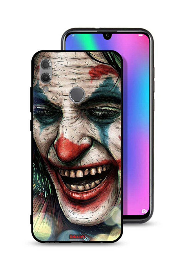 غطاء حماية لهاتف Honor 10 Lite بطبعة وجه الجوكر الضاحك
