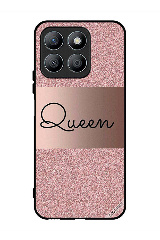 غطاء حماية لهاتف Honor X8b بخلفية لامعة من Queen Glitters