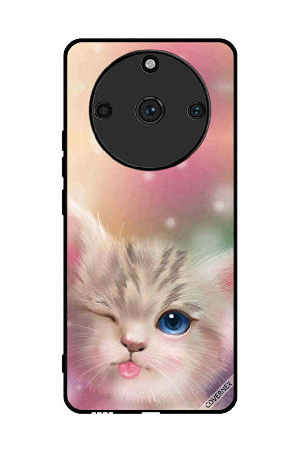 غطاء حماية لهاتف Realme 11 Pro Plus بتصميم قطة لطيفة