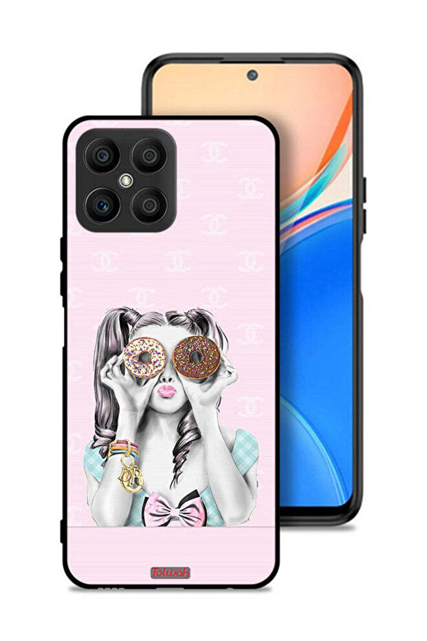 غطاء حماية لهاتف Honor X8 4G يحمل دوناتين