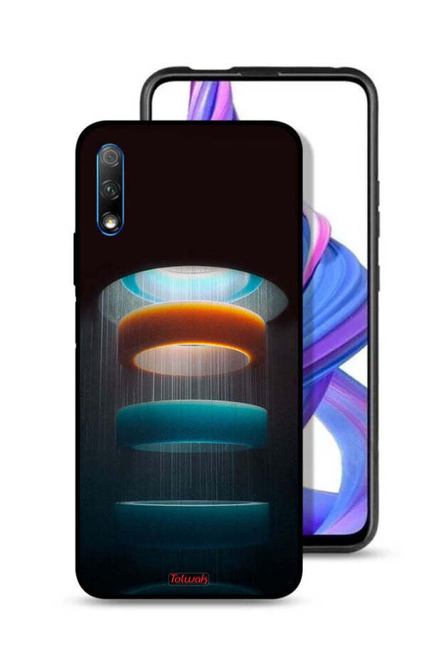 غطاء حماية لهاتف Honor 9X (الصين) بنمط حلقات فنية