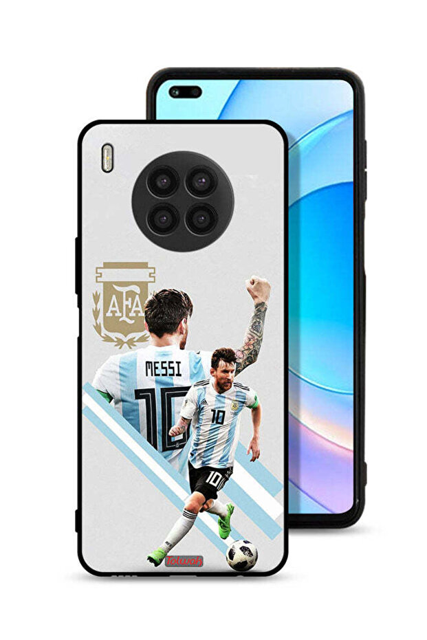 غطاء حماية لهاتف Honor 50 Lite برسومات ليو ميسي