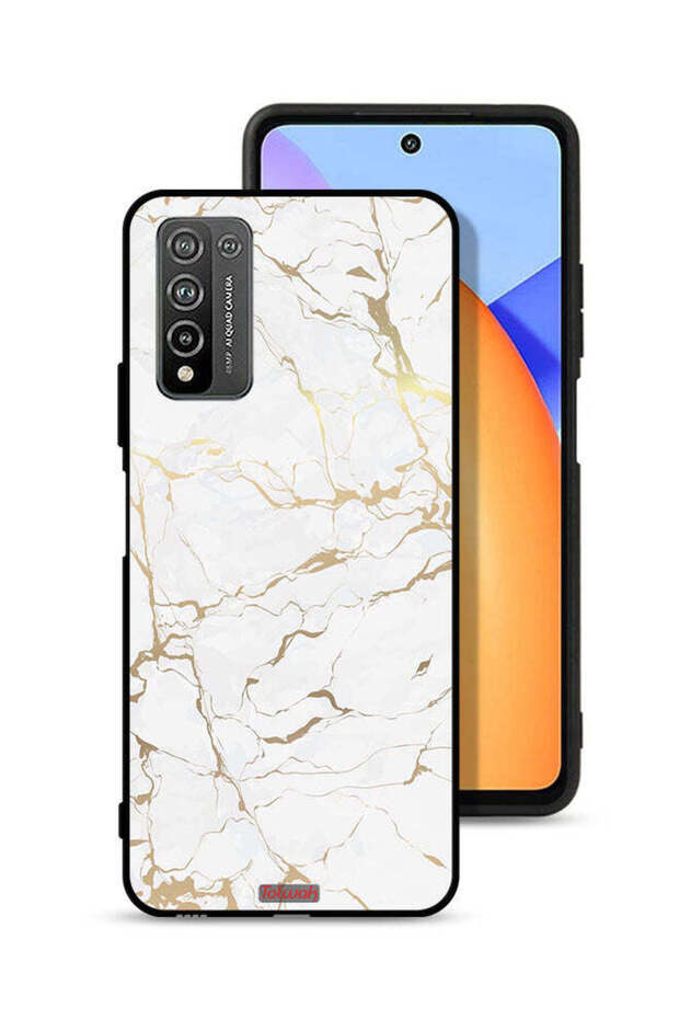 غطاء حماية لهاتف Honor 10X Lite بنمط رخامي