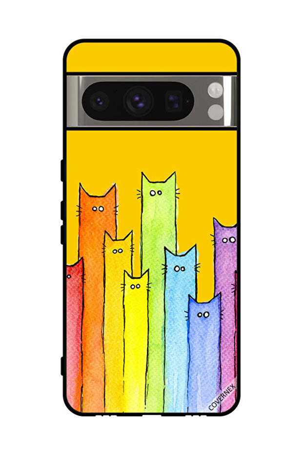 غطاء حماية لهاتف Google Pixel 8 Pro - فن دمية القطة
