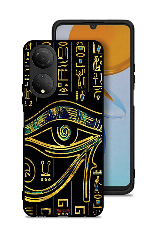 غطاء حماية لهاتف Honor X7 مع رسمة عين