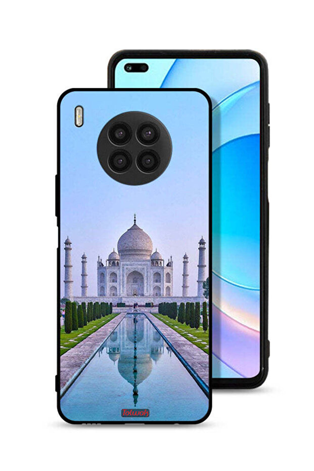غطاء حماية لهاتف Honor 50 Lite بتصميم تاج محل