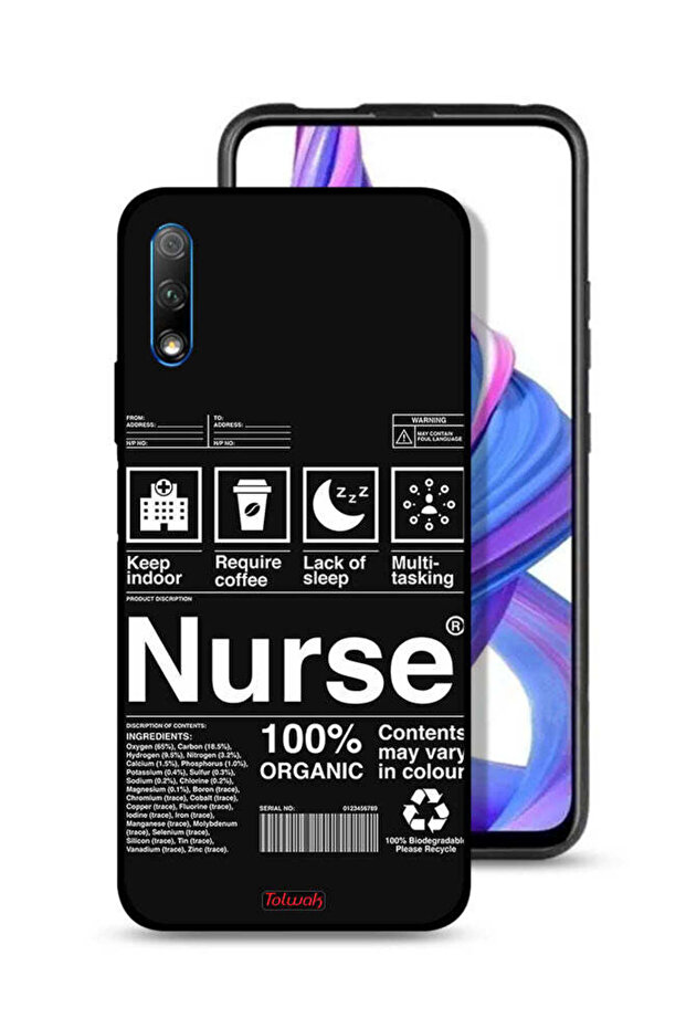 غطاء حماية لهاتف Honor 9X (الصين) - ملصق ممرضة