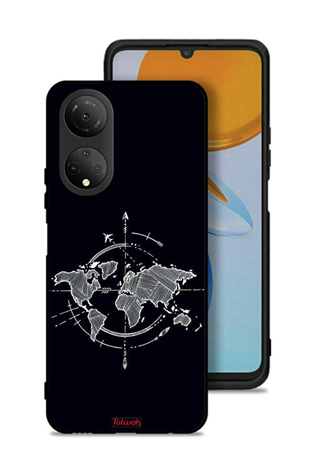 Honor X7 Protective Case Cover Compass Art