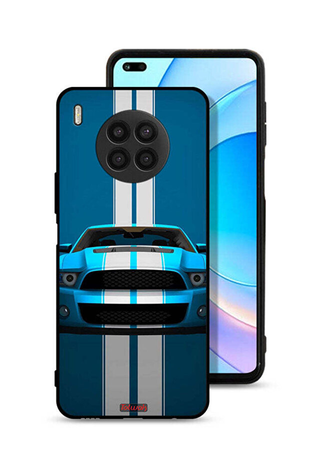 غطاء حماية لهاتف Honor 50 Lite بتصميم سيارة فنية تجريدية