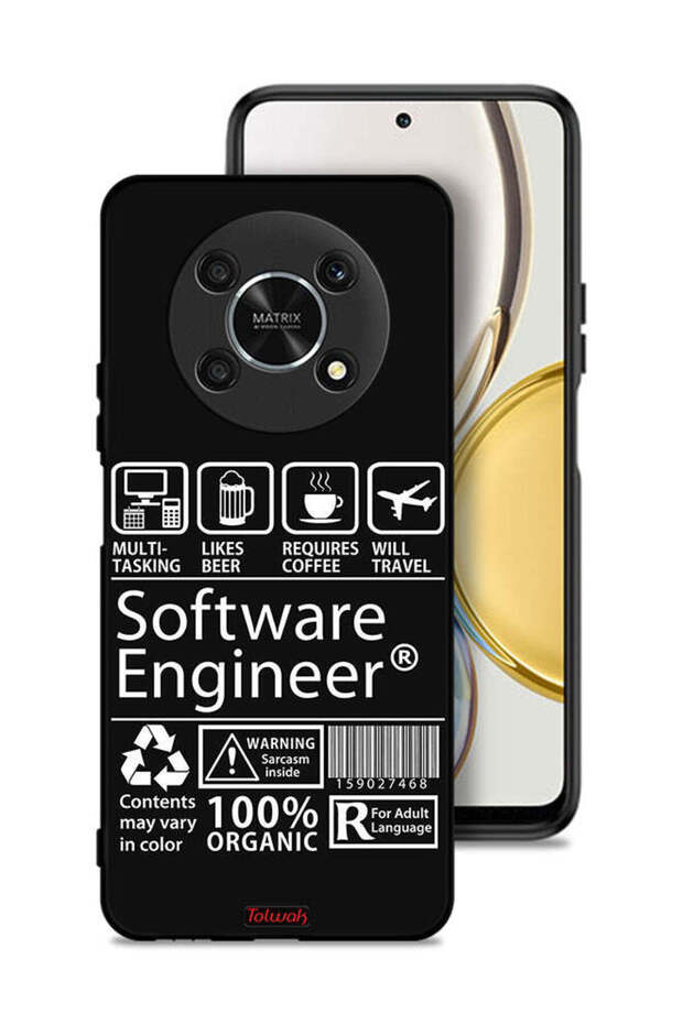 غطاء حماية لهاتف Honor X9 5G، ملصق مهندس برمجيات