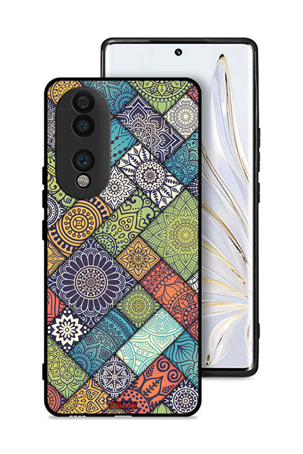 غطاء حماية لهاتف Honor 70 بنمط ماندالا - 1
