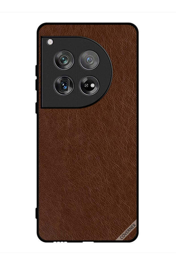 غطاء حماية لهاتف OnePlus 12 بنمط جلدي - 1