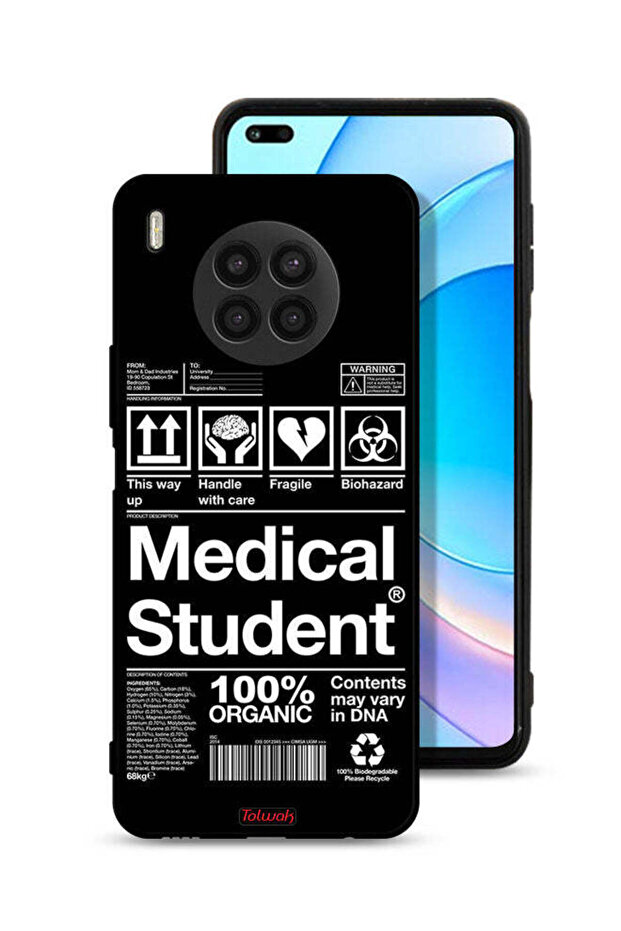 غطاء حماية لهاتف Honor 50 Lite، ملصق طالب الطب
