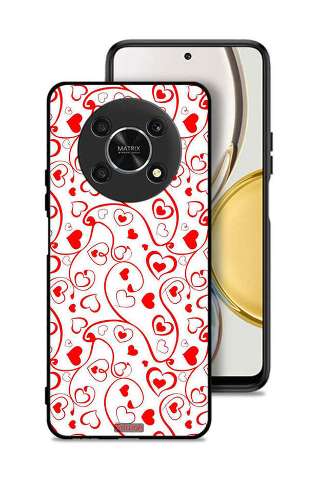 Honor X9 5G Protective Case Cover Hearts Pattern