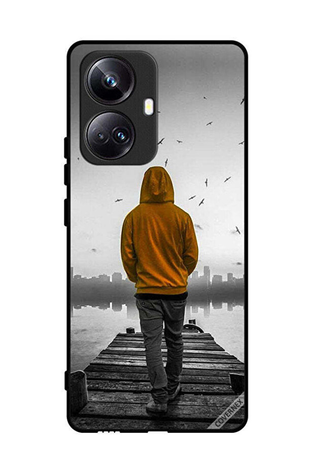 غطاء حماية لهاتف Realme 10 Pro Plus - فتى حزين يمشي