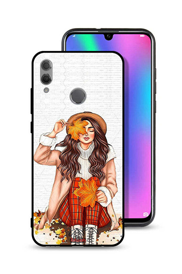 Honor 10 Lite Protective Case Cover Holding Autumn Leaves Art