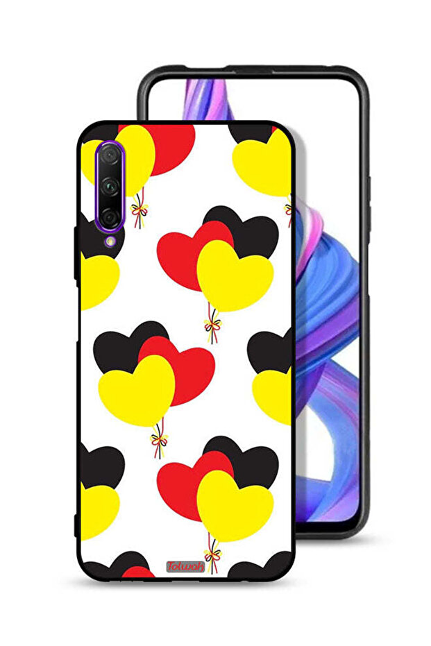 Honor 9X Pro Protective Case Cover Three Hearts Bunch