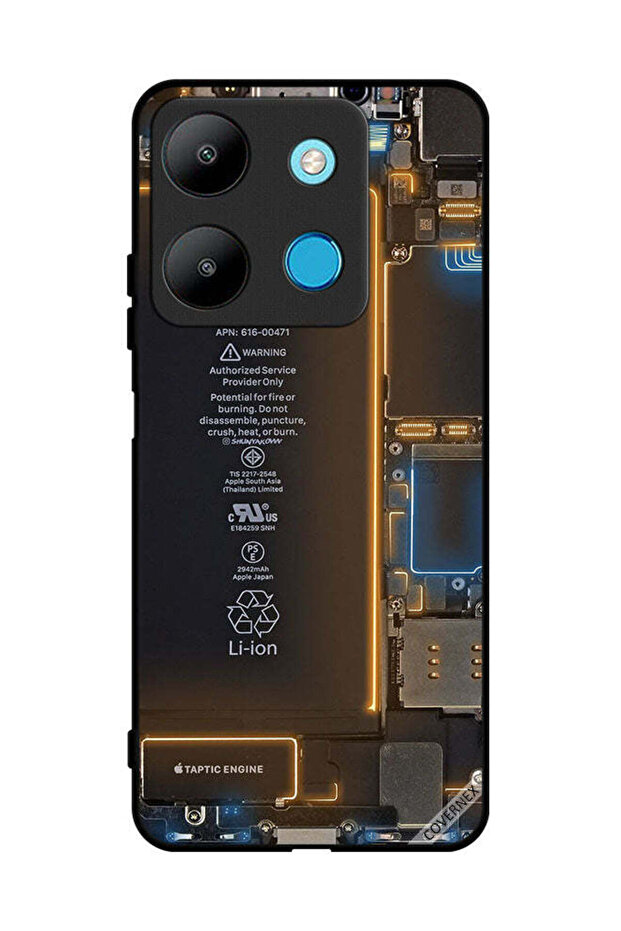 غطاء حماية لهاتف Infinix Smart 7 بنمط داخلي خلفي