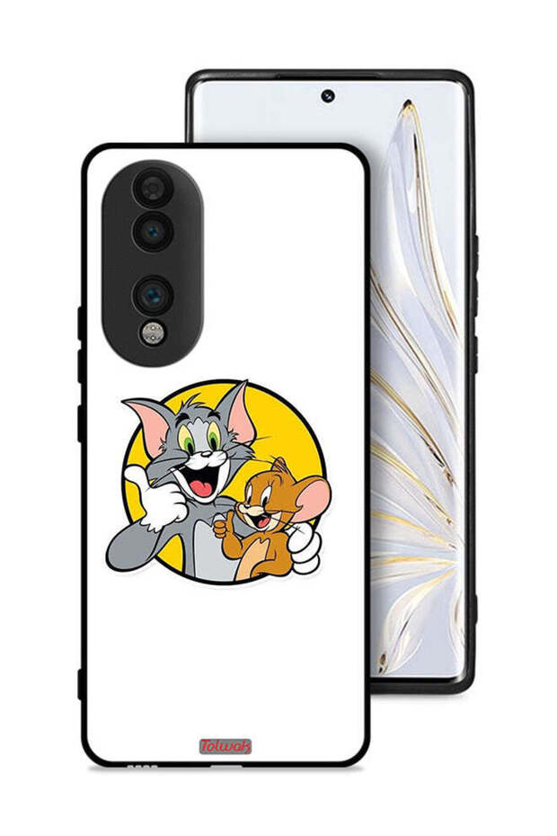 غطاء حماية لهاتف Honor 70 بتصميم توم وجيري