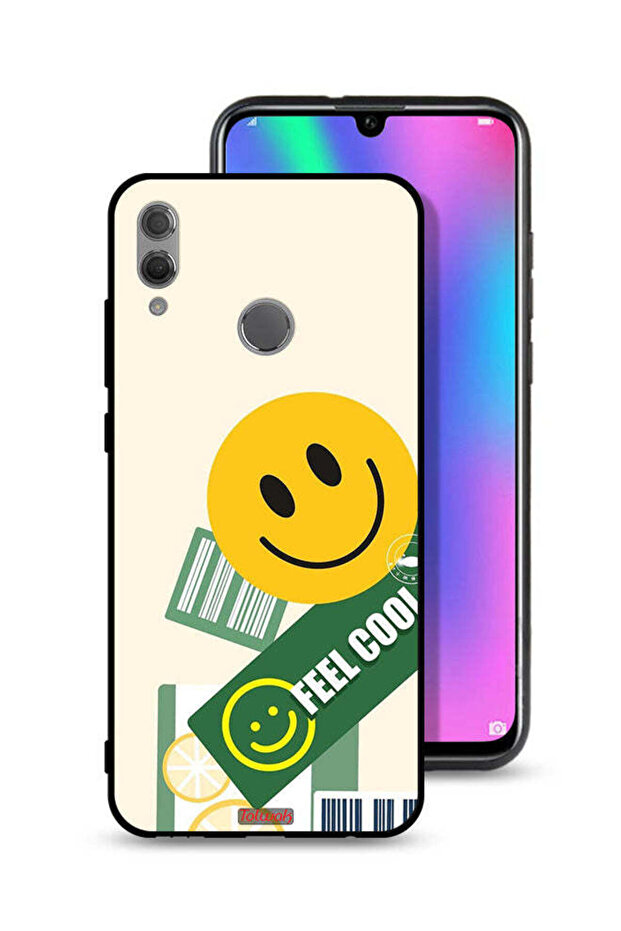 غطاء حماية لهاتف Honor 10 Lite بملصق Feel Cool