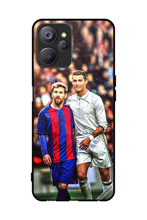 غطاء حماية لهاتف Realme 10 ميسي ورونالدو