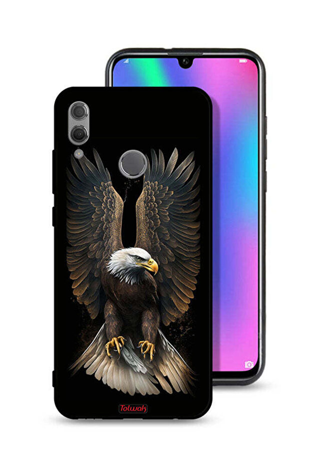 غطاء حماية لهاتف Honor 10 Lite بتصميم أجنحة نسر منتشرة
