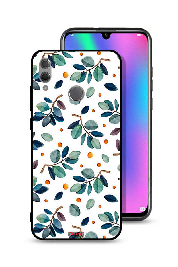 غطاء حماية لهاتف Honor 10 Lite بنقشة أوراق الشجر