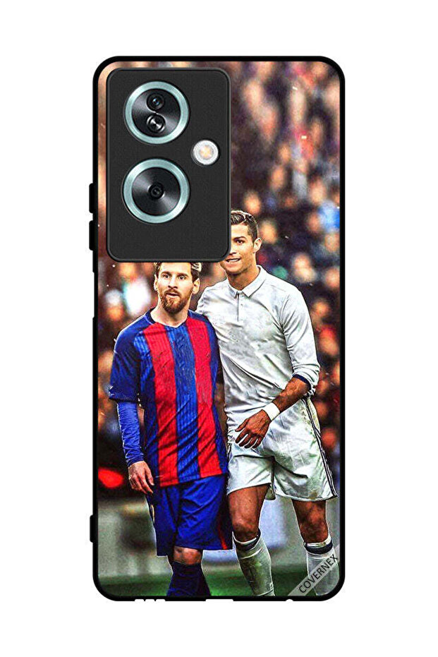 غطاء حماية لهاتف Oppo A2 ميسي ورونالدو