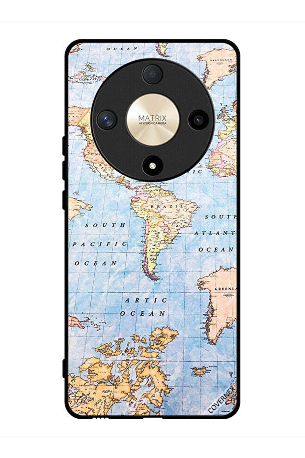 Protective Case Cover For Honor X9b World Map