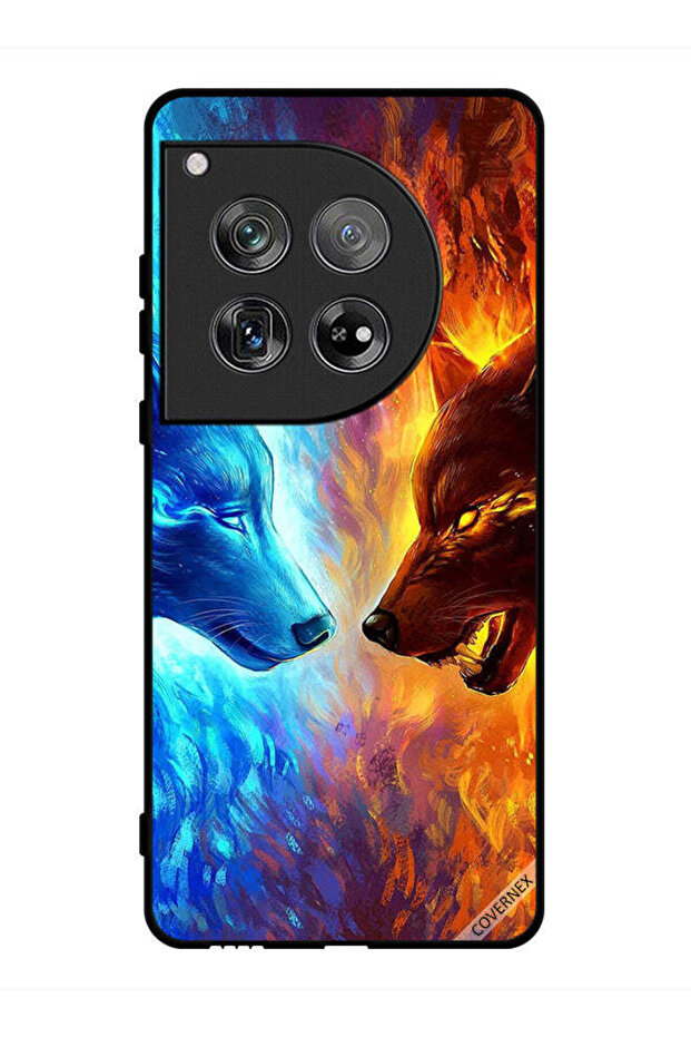 غطاء حماية لهاتف OnePlus 12 Water & Fire Wolf
