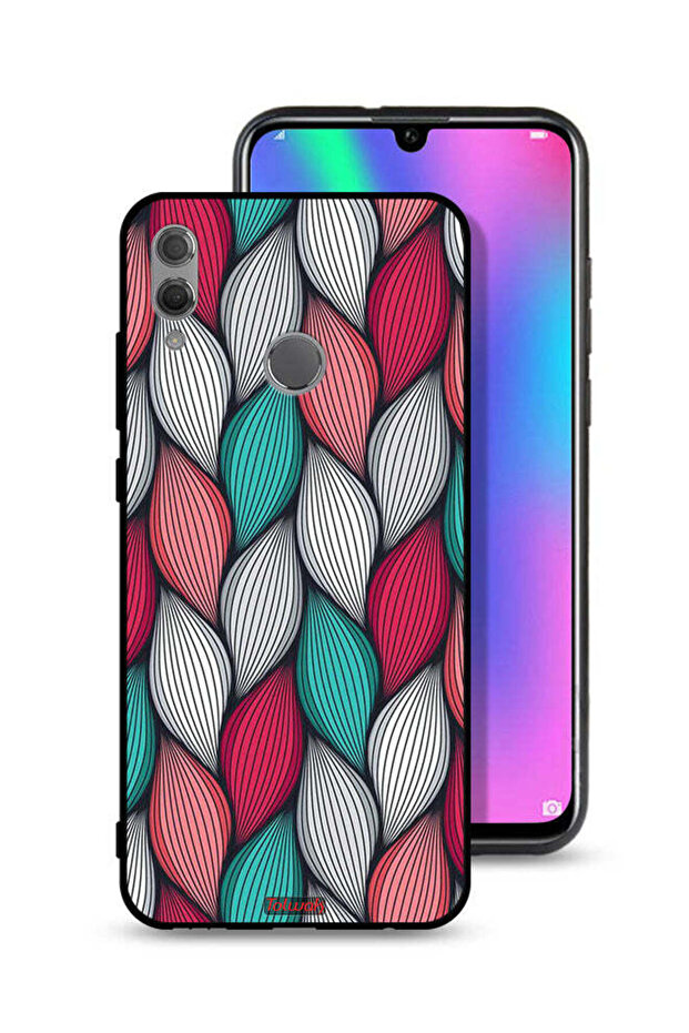 غطاء حماية لهاتف Honor 10 Lite بنقشة ريشة