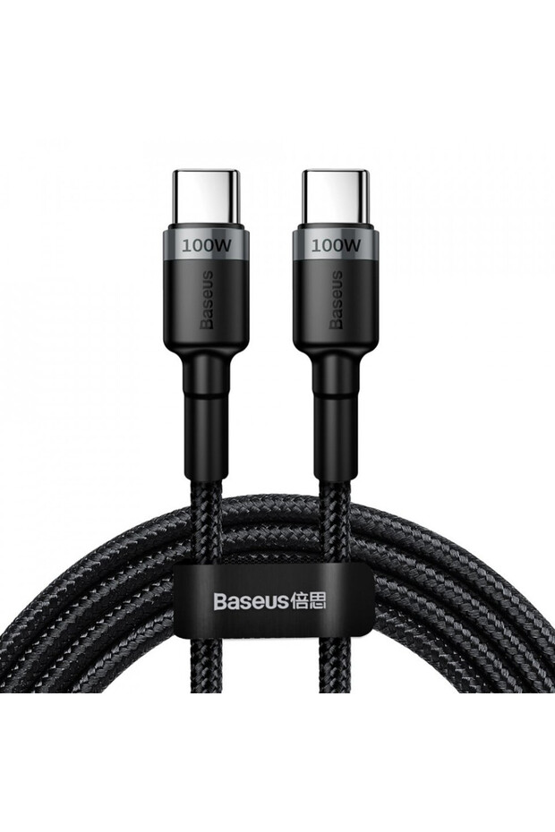 USB to Type-C data cable, PD 2.0, 100W, 2m, Cables (CATKLF-ALG1) - Gray Black