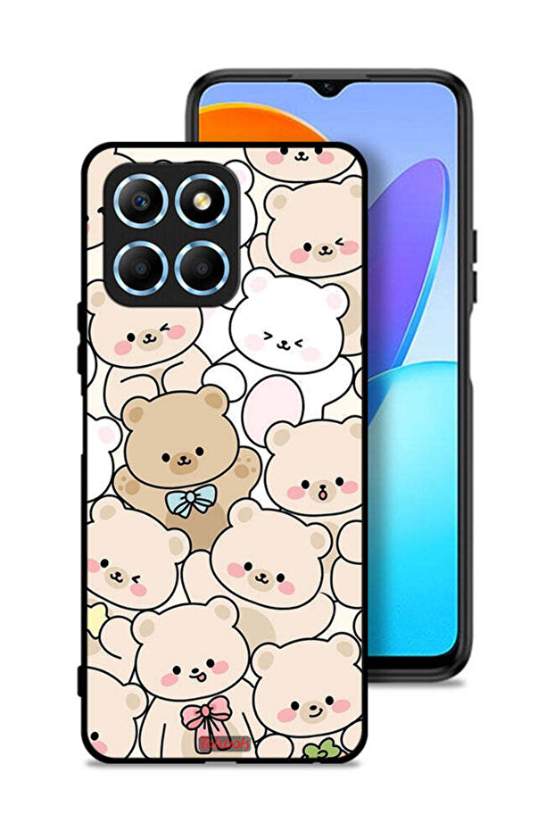 غطاء حماية لهاتف Honor X6 بنقشة الدببة - 1