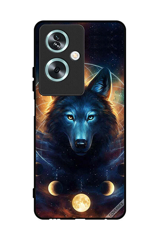 Protective Case Cover For Oppo A2 Wolf In Space